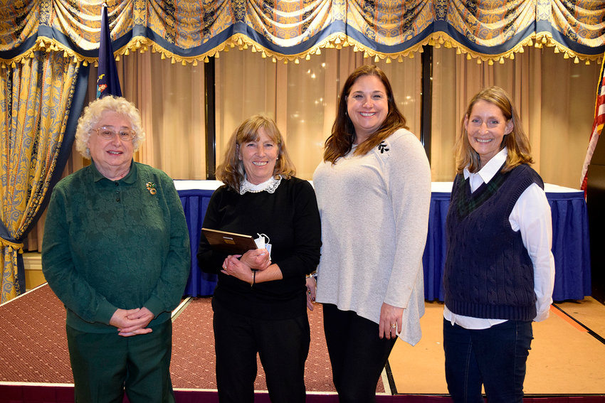 The 2021 recipients of the Outstanding Friends to Education award are Gail Lenkiewicz, left, Patti Casey, Barbi Neumann-Marty, and Audrey Garro.